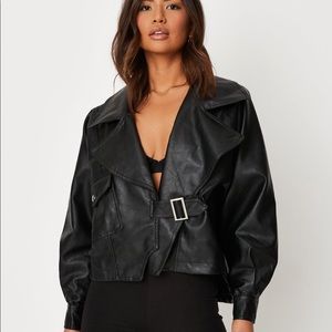 Misguided leather jacket